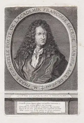 Mre. Pierre Corneilel Poete, de l'Academie Francoise... - Pierre Corneille (1606-1684) tragedian poete poet dr