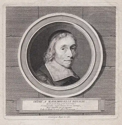 Dedié a Mademoiselle Rosalie - Armand-Jean du Plessis duc de Richelieu (1585-1642) cardinal Portrait