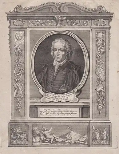 Claude Emanuel Loullier - Claude-Emmanuel Lhuillier (1626-1686) poete poet author writer Portrait