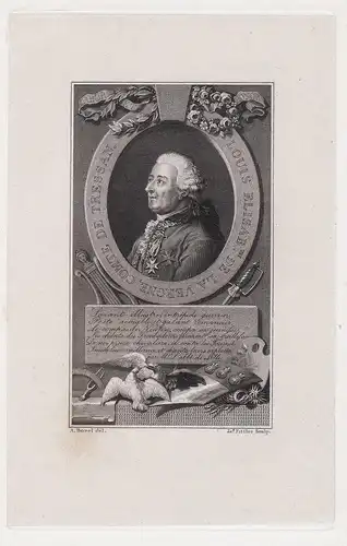 Louis Elisab. de la Vergne... - Louis-Elisabeth de la Vergne de Tressan (1705-1782) ecrivain physicien physici