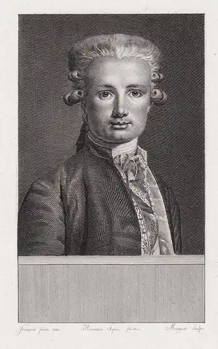 Ange-Francois Fariau de Saint-Ange (1747-1810) poete poet traducteur translator Portrait