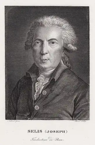 Selis (Joseph) - Nicolas-Joseph Selis (1737-1802) translator Persia Perse Persien Übersetzer Portrait