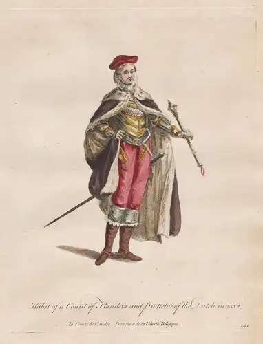 Habit of a Count of Flanders and Protector of the Dutch in 1582 - Renaissance Flandern Belgium Belgien Trachte