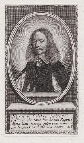 Tel fu le celebre Voiture... - Vincent Voiture (1597-1648) poet writer poete writer author Portrait