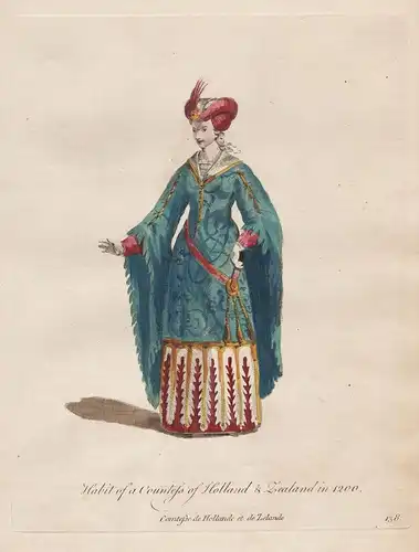 Habit of a Countess of Holland & Zealand in 1200 - Mittelalter middle Ages Gräfin Trachten costumes costume Tr