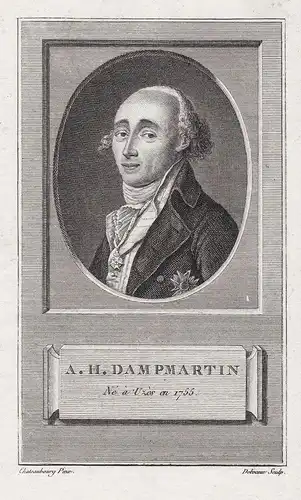 A. H. Dampmartin - Henri Cabot de Dampmartin (1755-1825) militaire author writer Portrait