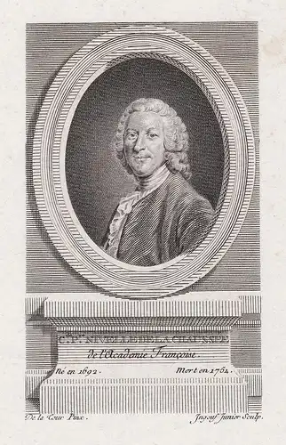 C. de Pre. Nivelle de la Chaussée. - Pierre-Claude Nivelle de la Chaussee (1692-1754) dramatist dramaturge aut