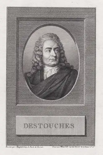 Destouches - Philippe Nericault Destouches (16680-1754) playwright comedien auteur Portrait