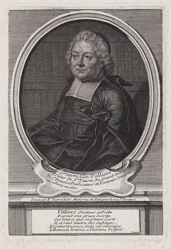 Pierre de Villiers - Pierre de Villiers (1648-1728) poet author cleric Jesuit Jesuiten Saint-Taurin Portrait g