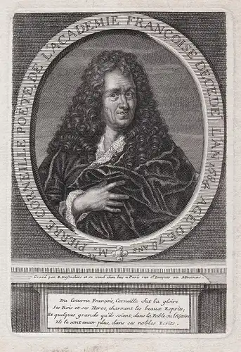 Mre. Pierre Corneilel Poete, de l'Academie Francoise... - Pierre Corneille (1606-1684) tragedian poete poet dr