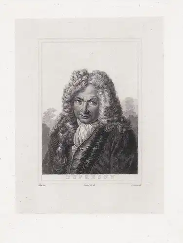 Dufresny - Charles Dufresny (1657-1724) dramaturge poete journaliste chansonnier Portrait