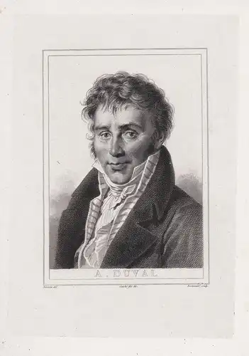 A. Duval - Alexandre Duval (1767-1842) dramaturge librettiste architect dramatist Portrait