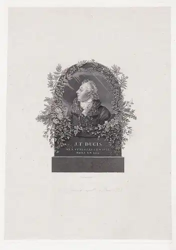 J. F. Ducis - Jean Francois Ducis (1733-1816) poet poete dramaturge ecrivain writer Portrait