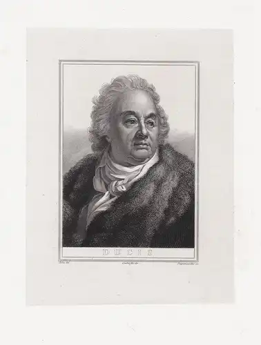 Ducis - Jean Francois Ducis (1733-1816) poet poete dramaturge ecrivain writer Portrait