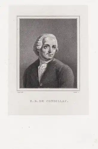 E. B. de Condillac - Etienne Bonnot de Condillac (1714-1780) philosophe philosopher ecrivain economist Portrai