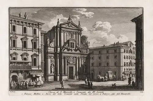 Chiesa di S. Marcello, e Convento dei PP. Serviti - Chiesa di San Marcello al Corso / Roma Rome Rom
