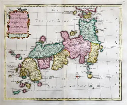 Nieuwe en Naukeurige Kaart van het Keizerryk Japan, Ontworpen met alleen uit de aantekeningen der Portugeesen