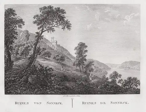 Ruinen von Sonneck - Burg Sooneck Bingen Bacharach Rhein