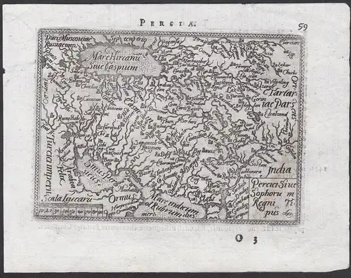 Persia / Percici sive Sophorum Regni Tipus - Persia Persien Iraq Iran Karte map / Atlas / Epitome / Theatro de