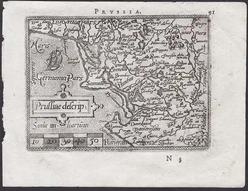 Prussia / Prussia descriptio - Polska Poland Lithuania Preußen Ostpreußen Polen Litauen Karte map / Atlas / Ep