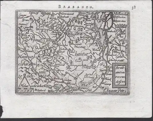 Brabanza / Brabantiae recens descri - Brabant Antwerpen Hasselt Karte map / Atlas / Epitome / Theatro del Mond