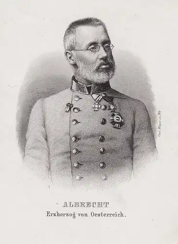 Albrecht. Erzherzog von Oesterreich - Albrecht von Österreich-Teschen (1817-1895) Portrait