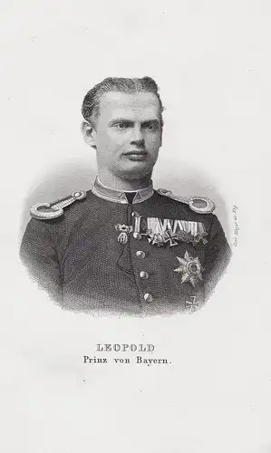 Leopold. Prinz von Bayern. - Leopold von Bayern (1846-1930) Generalfeldmarschall Portrait