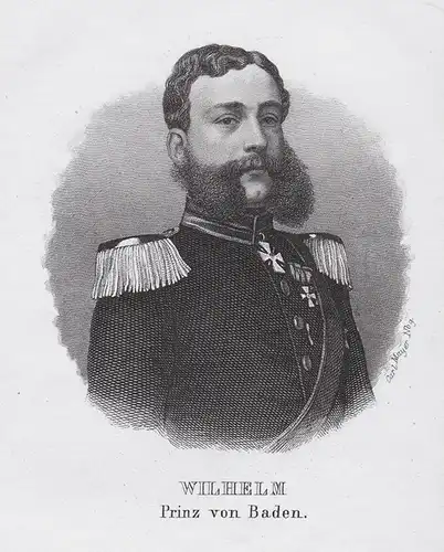 Wilhelm. Prinz von Baden. - Wilhelm von Baden (17921859) Markgraf Portrait