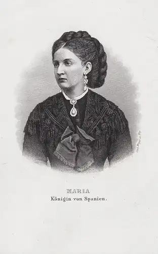 Maria. Königin von Spanien. Portrait