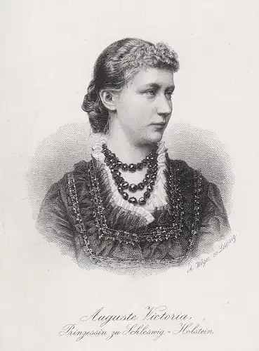 Auguste Victoria. Prinzessin von Schleswig-Holstein. - Auguste Viktoria von Schleswig-Holstein Sonderburg-Augu