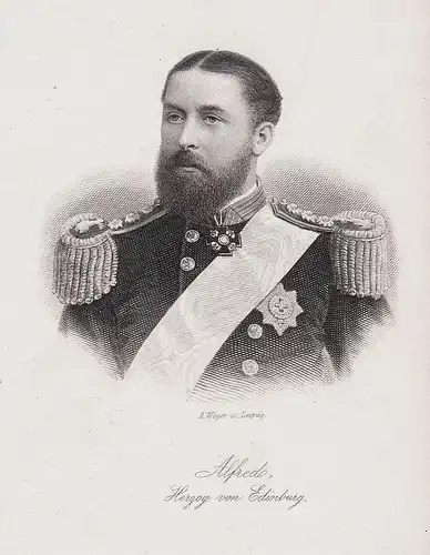 Alfredo. Herzog von Edinburg. - Alfred, Duke of Saxe-Coburg and Gotha (1844-1900) Alfred von Sachsen-Coburg un