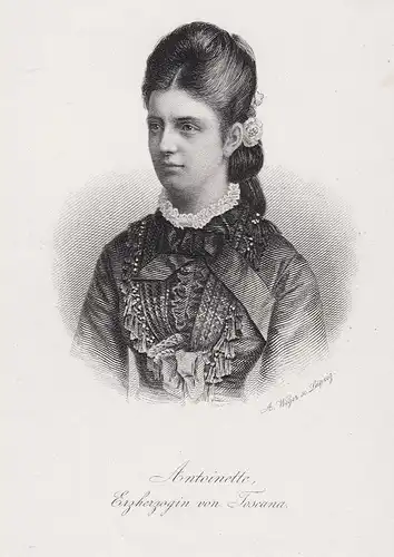 Antoinette, Erzherzogin von Toscana - Archduchess Maria Antonietta of Austria (18581883) Portrait