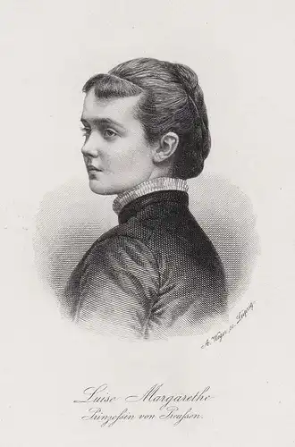 Luise Margarethe Prinzessin von Preussen. Luise Margareta von Preußen (1860-1917) Portrait