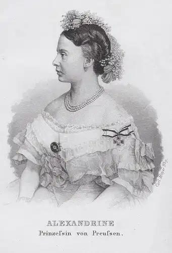 Alexandrine. Prinzessin von Preussen. - Alexandrine von Preußen (18031892) Portrait