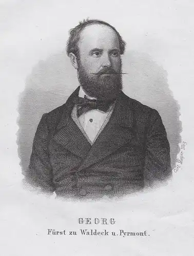 Georg Fürst zu Waldeck u. Pyrmont. - Fürst Georg Victor zu Waldeck und Pyrmont (1831-1893) Portrait
