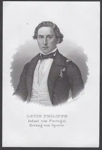 Louis-Philippe Infant von Portugal. - Ludwig Philipp von Portugal Portrait