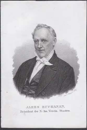 James Buchanan - James Buchanan (1791-1868) American President United States America Portrait