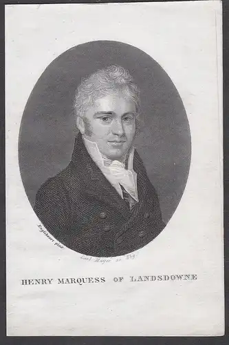 Henry Marquess of Landsdowne - Henry Petty-Fitzmaurice, 3. Marquess of Lansdowne (1780-1863) statesman Portrai