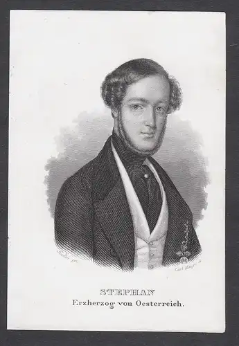 Stephan. Erzherzog von Oesterreich. - Stephan Franz Viktor, Erzherzog von Österreich (1817-1867) Portrait