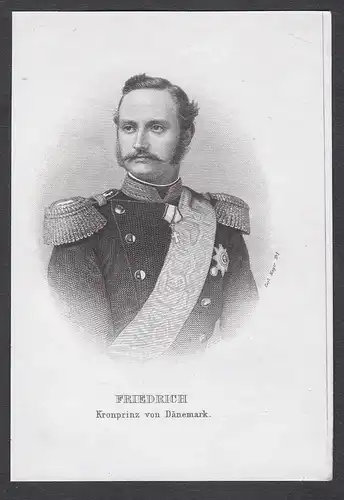 Friedrich. Kronprinz von Dänemark. - Friedrich VIII. Dänemark Danmark Denmark (1843-1912) Portrait