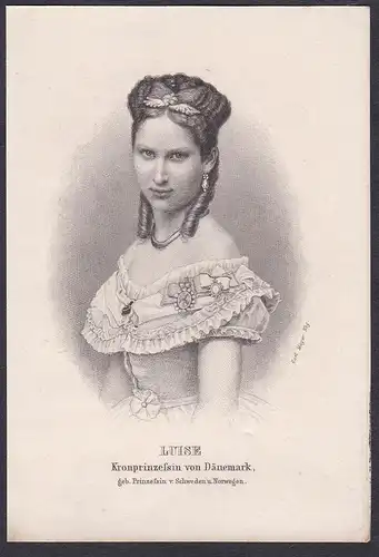 Luise. Kronprinzessin von Dänemark. Portrait