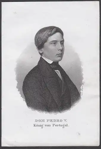 Dom Pedro V.  König von Portugal - Pedro V of Portugal (1837-1861) Portrait