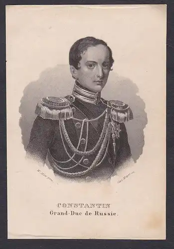 Constantin. Grand-Duc de Russie. - Grand Duke Konstantin Nikolajewitsch Romanow (1827-1892) Portrait