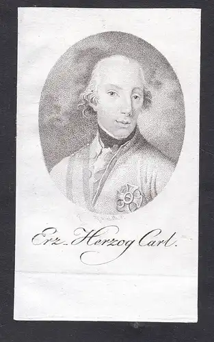 Erz. Herzog Carl - Karl von Österreich-Teschen (1771-1847) Erzherzog Portrait