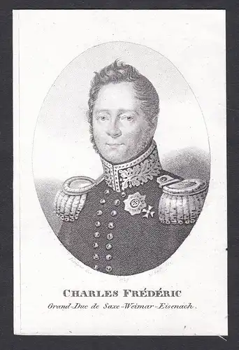 Charles Frederic. Grand-Duc de Saxe-Weimar-Eisenach - Carl Friedrich v. Sachsen-Weimar-Eisenach (1783-1853) Po