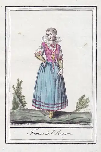Femme de l'Aragon - Aragón Espana Spain Spanien Tracht Trachten costume