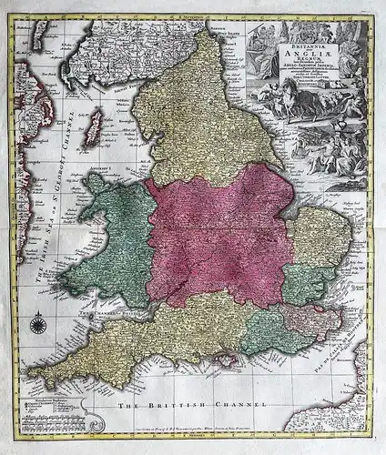 Britanniae sive Angliae Regnum tam Secundum prisca Anglo-Saxonum Imperia, quam recentiorem Provinciarum divisi