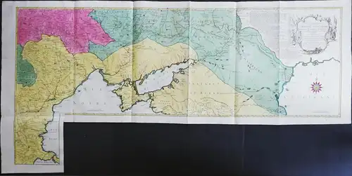 Carte Geographique representant le Theatre de la Guerre entre les Russes, les Turcs, et les Polonois confedere