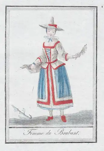 Femme du Brabant - Brabant Holland Niederlande Netherlands costume Tracht