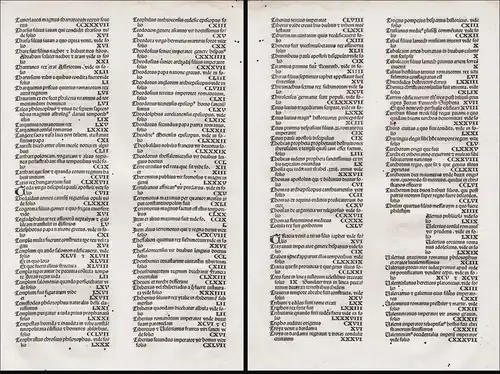 Register T / V contents / Inkunabel Incunable Liber Chronicarum / Weltchronik